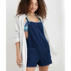 Arie‎ Navy Blue Romper & Jumpsuit shorts for women size medium 100% cotton